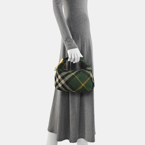 Fabric Top Handle Bag Green