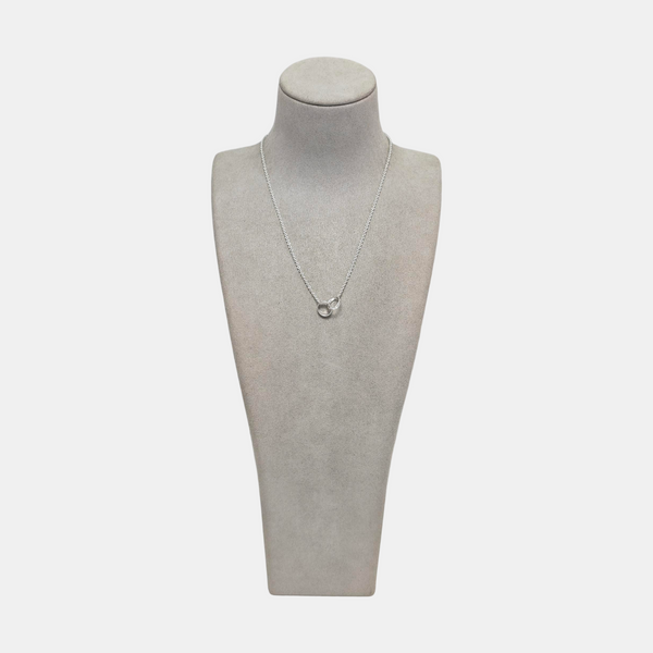 LOVE 18k White Gold Silver Necklace