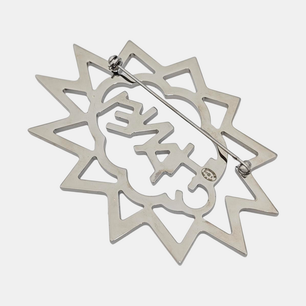 Metal Silver Brooch