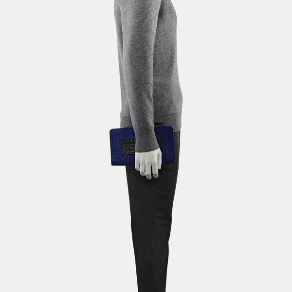 Lambskin Clutch Blue