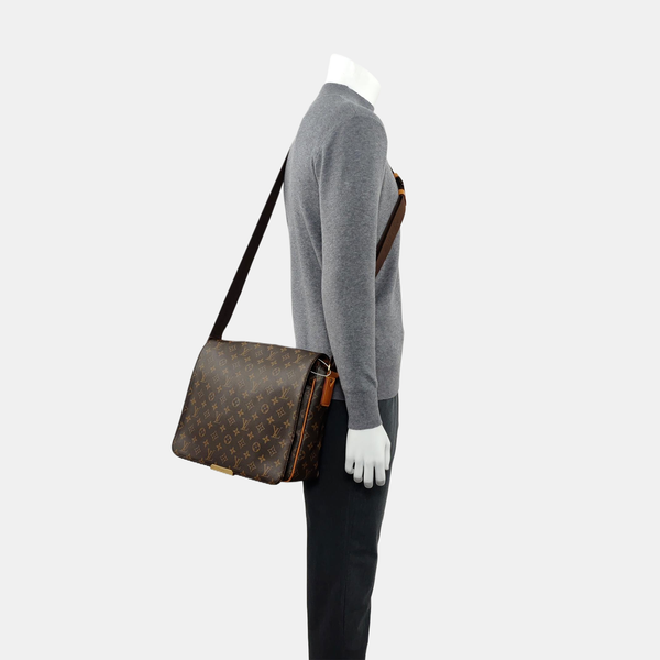 VALMY Monogram Coated Canvas Brown