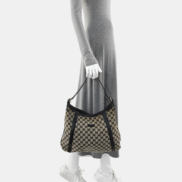 Monogram Coated Canvas Tote Bag Beige