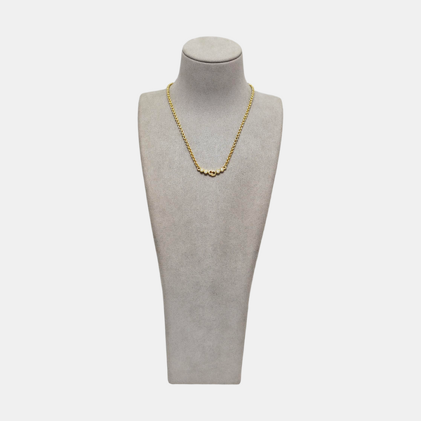 Petit CD Metal Gold Necklace