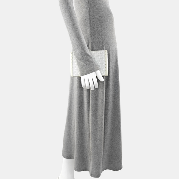 Coated Canvas Shoulder Bag White
