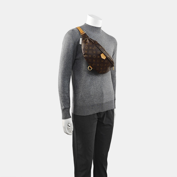 BUMBAG Monogram Coated Canvas Brown