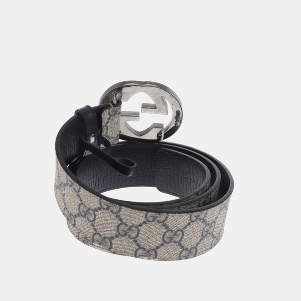 Beige Coated Canvas Belt
