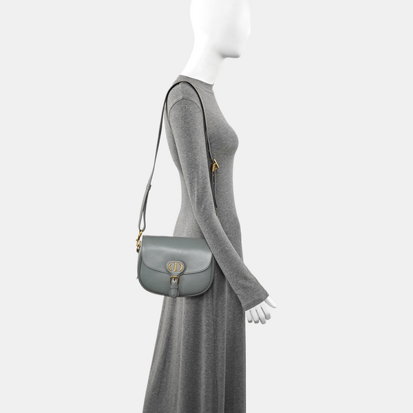Authenticated pre-owned Bobby Medium Calfskin Grey - Shoulder Bag at Looply