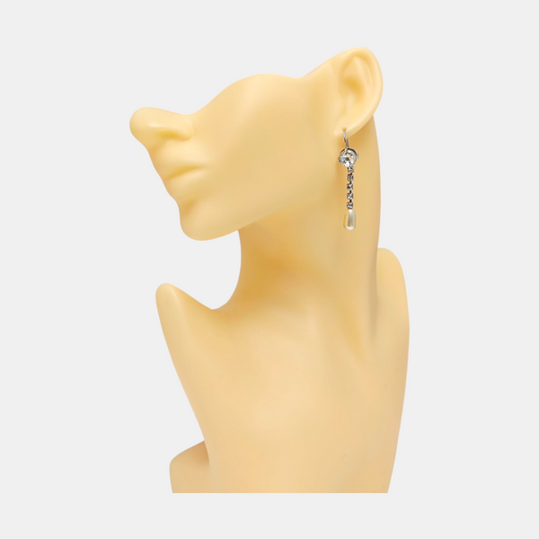 Metal Silver Earrings