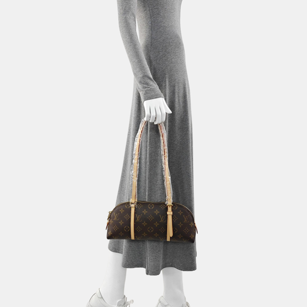 SQUIRE EAST WEST Monogram Coated Canvas Brown