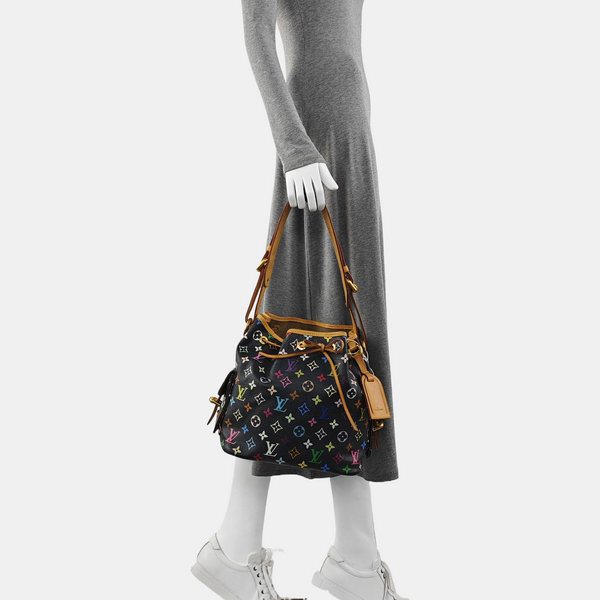 LV × TM NÉONOÉ MM Monogram Coated Canvas Black