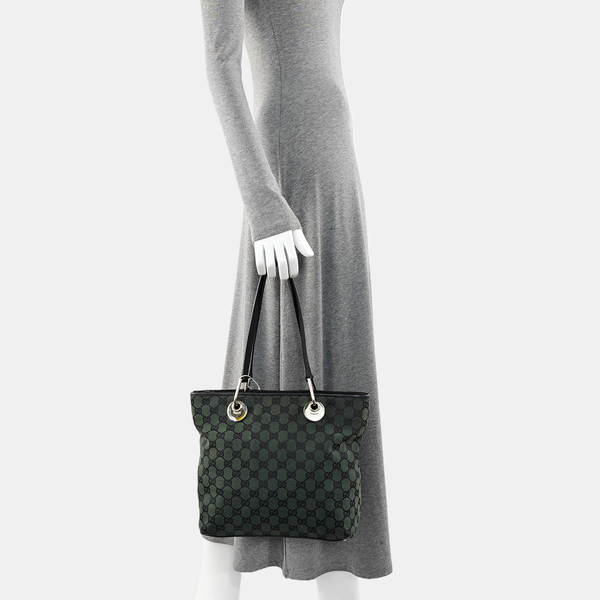 Monogram Canvas Top Handle Bag Green