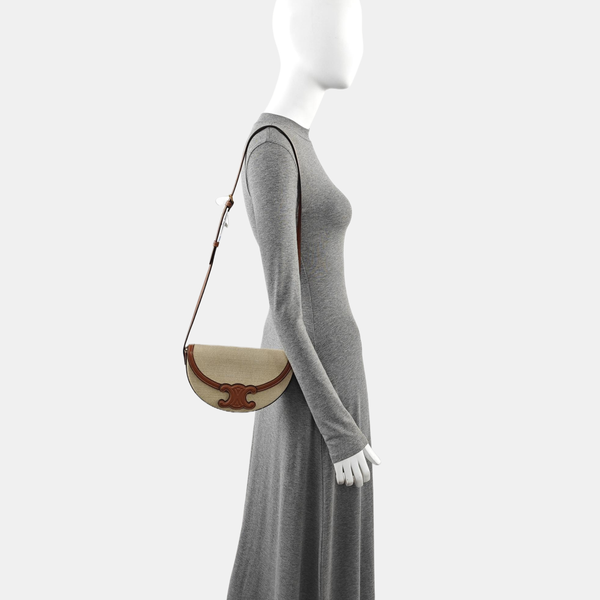 Authenticated pre-owned TRIOMPHE Fabric Beige - Shoulder Bag at Looply
