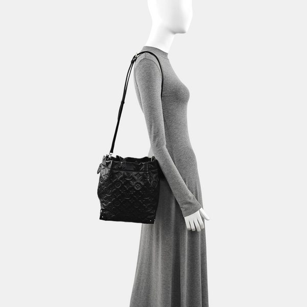 NOÉ TRUNK PM Monogram Lambskin Black