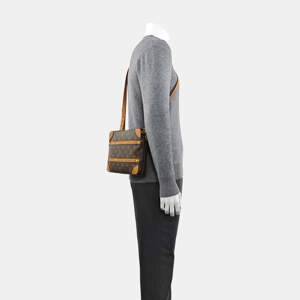 SOFT TRUNK PM Monogram Coated Canvas Brown