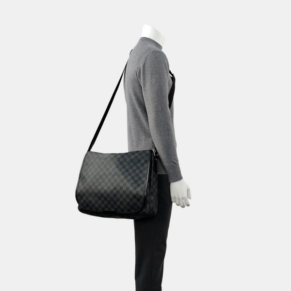 DISTRICT GM Damier Graphite Coated Canvas Black