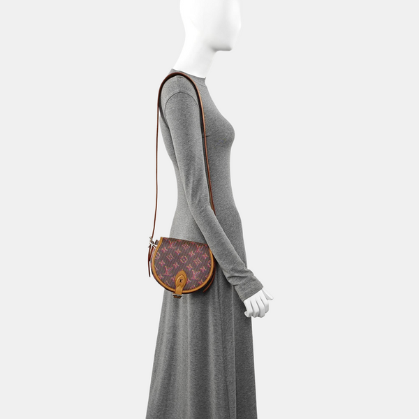 TAMBOURINE Monogram Calfskin Gray