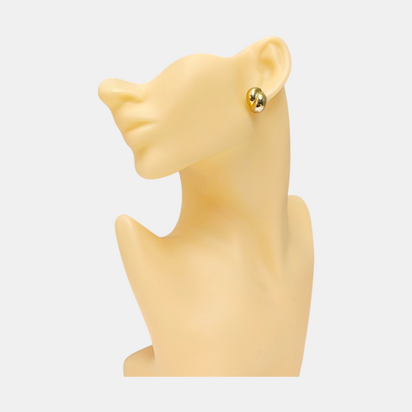 Metal Gold Clip On Earrings