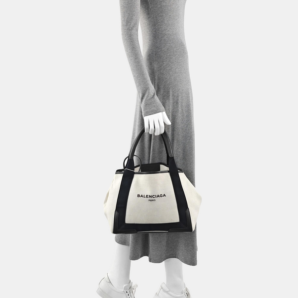Navy Small Canvas White