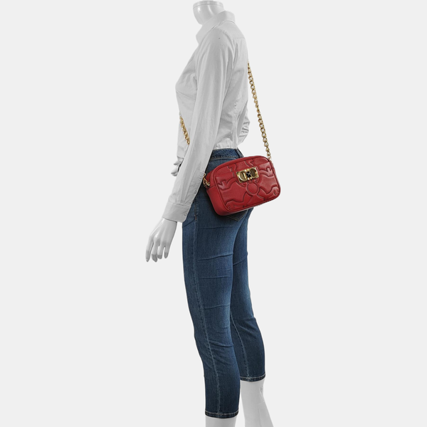 Galore Quilted Calfskin Red