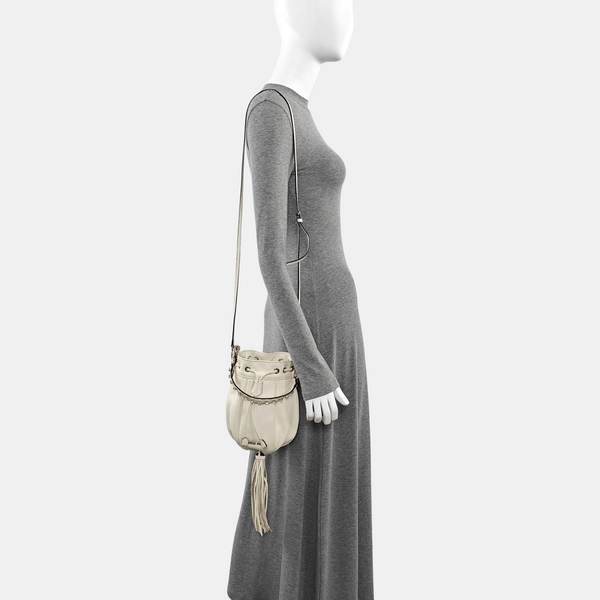 Calfskin Bucket Bag White