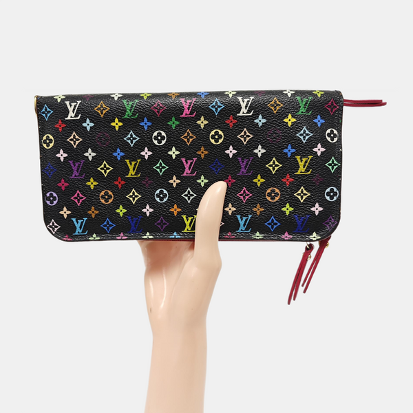 LV × TM INSOLITE Monogram Coated Canvas Black Wallet