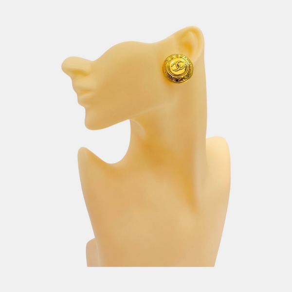 Metal Gold Clip On Earrings