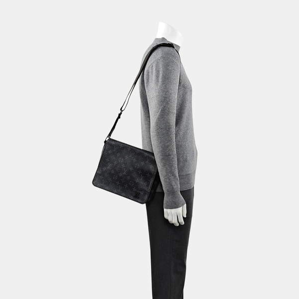 DISTRICT PM Monogram Coated Canvas Black