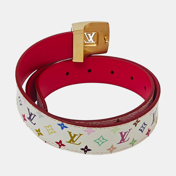 Coated Canvas Belt White