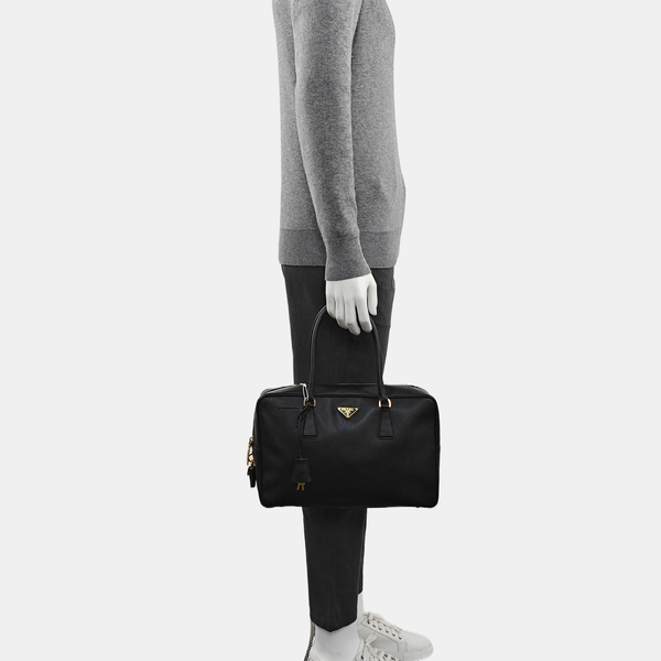 Bauletto Saffiano Calfskin Black