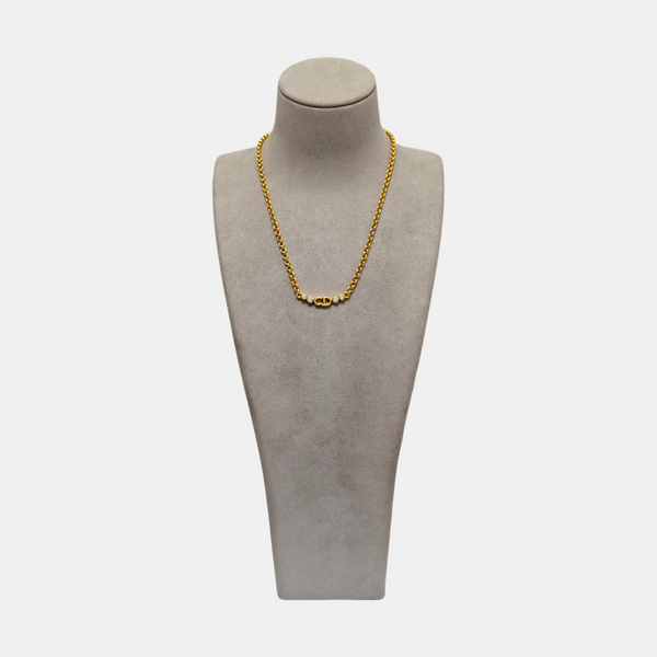 Petit CD Metal Gold Necklace