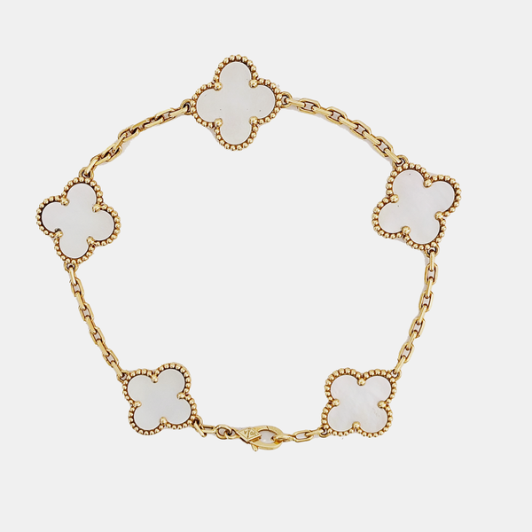 Vintage Alhambra 18k Gold Bracelet