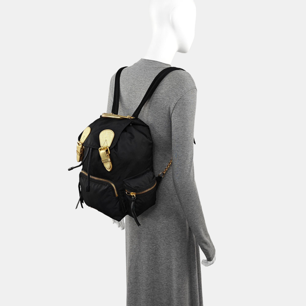 The Rucksack Medium Nylon Black