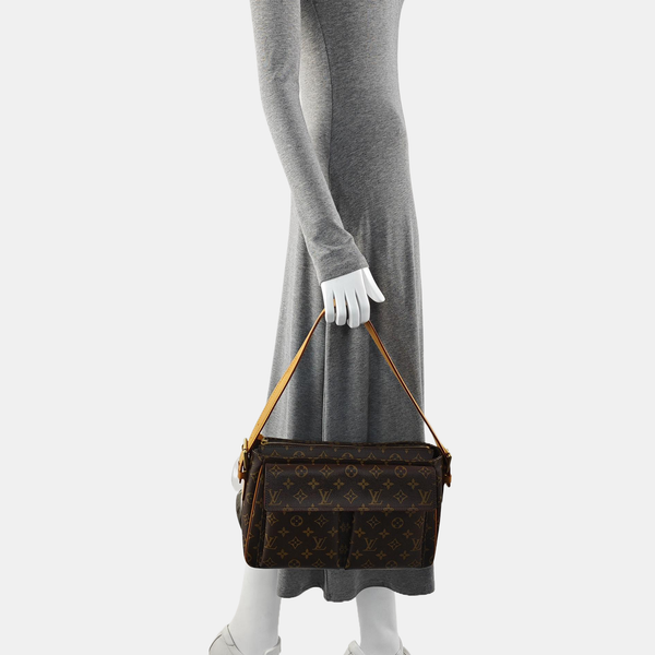 VIVA CITE Monogram Coated Canvas Brown