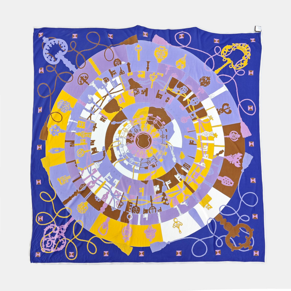 Mulberry Silk Silk Scarf Multicolor
