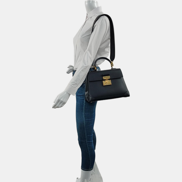 Calfskin Shoulder Bag Black