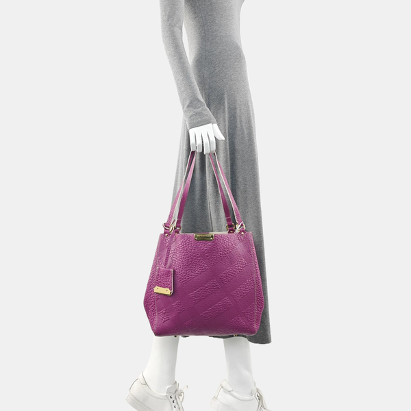 Calfskin Tote Bag Purple