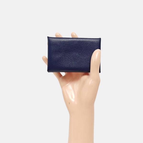 Epsom Card Holder Blue