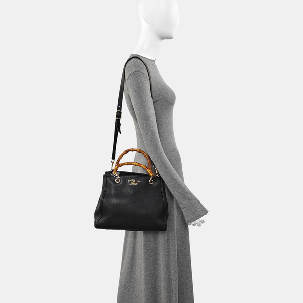 Bamboo 1947 Medium Calfskin Black