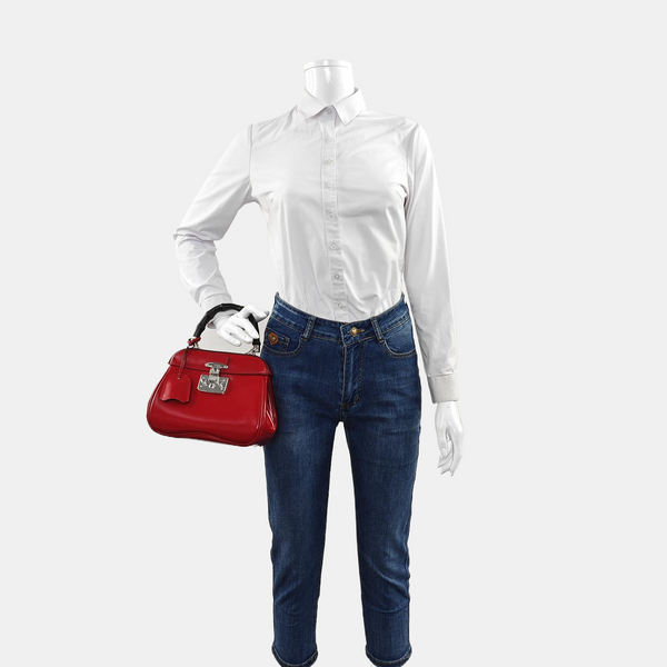Lady Lock Calfskin Red