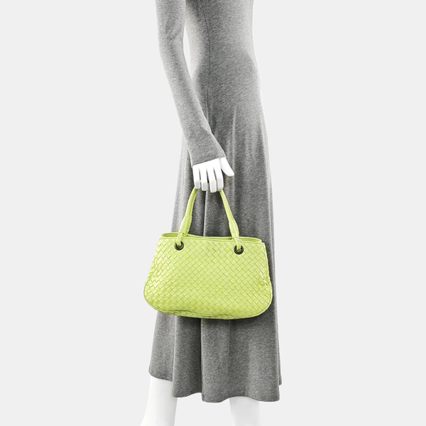 Lambskin Tote Bag Green