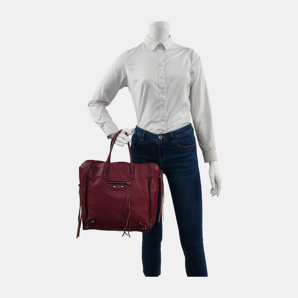 Papier Calfskin Red