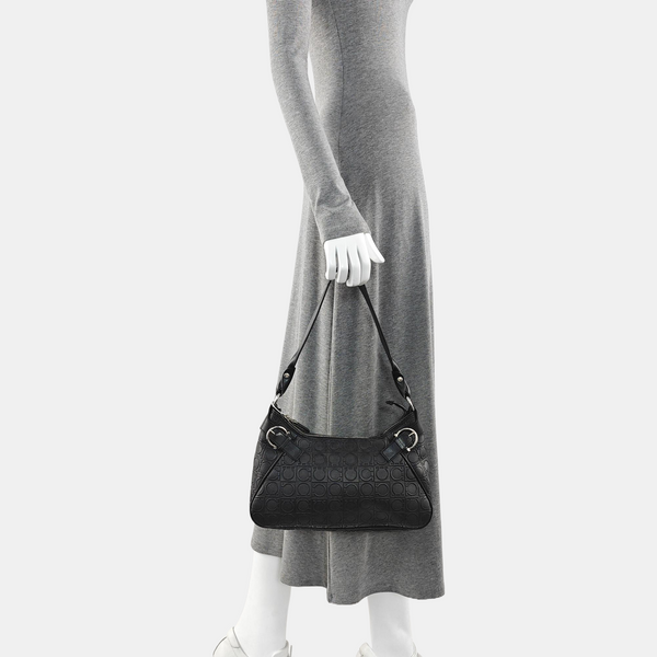 Gancini Leather Black