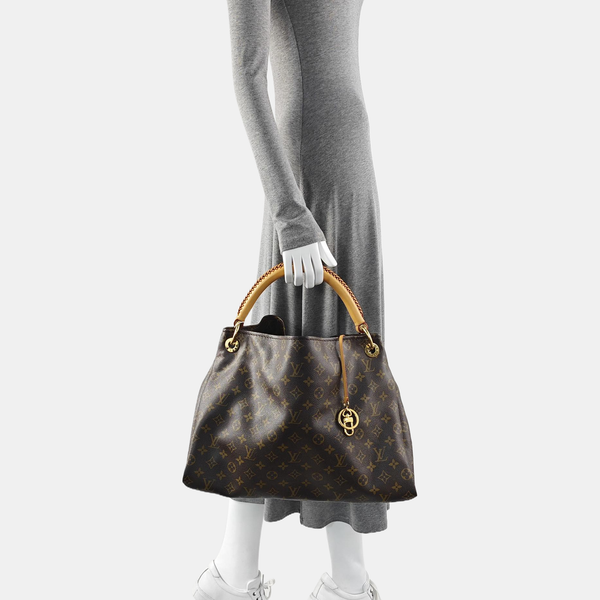 ARTSY MM Monogram Coated Canvas Brown