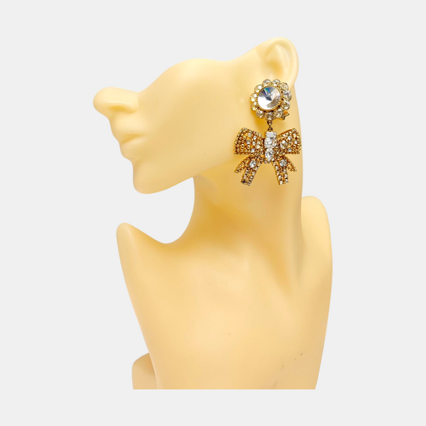 Metal Gold Clip On Earrings