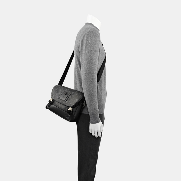 VOYAGER PM Monogram Coated Canvas Black