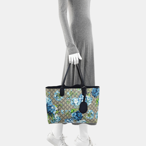 GG Blooms Monogram Coated Canvas Beige