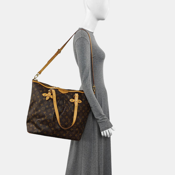 PALERMO GM Monogram Coated Canvas Brown