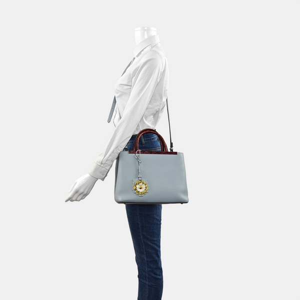 Authenticated pre-owned 2 Jours Calfskin Blue - Tote Bag at Looply