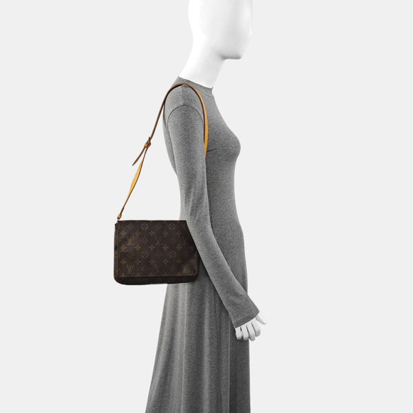 MUSETTE TANGO Monogram Coated Canvas Brown