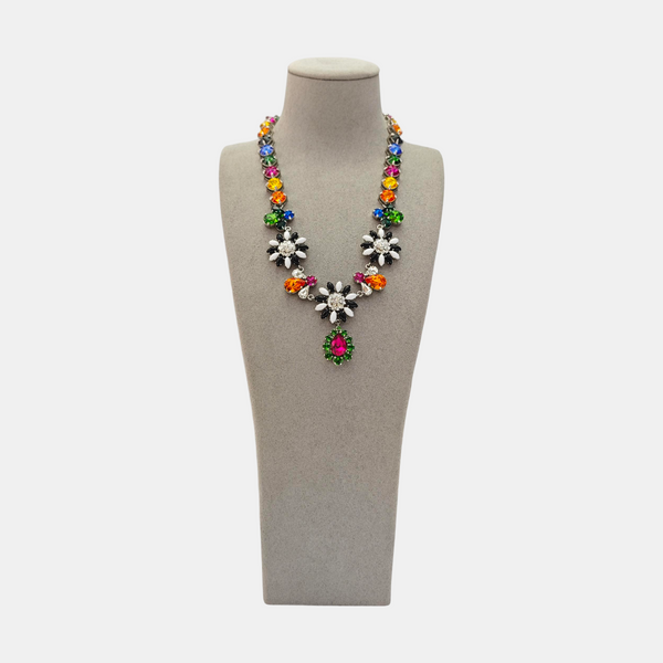 Synthetic Crystal Multicolor Necklace